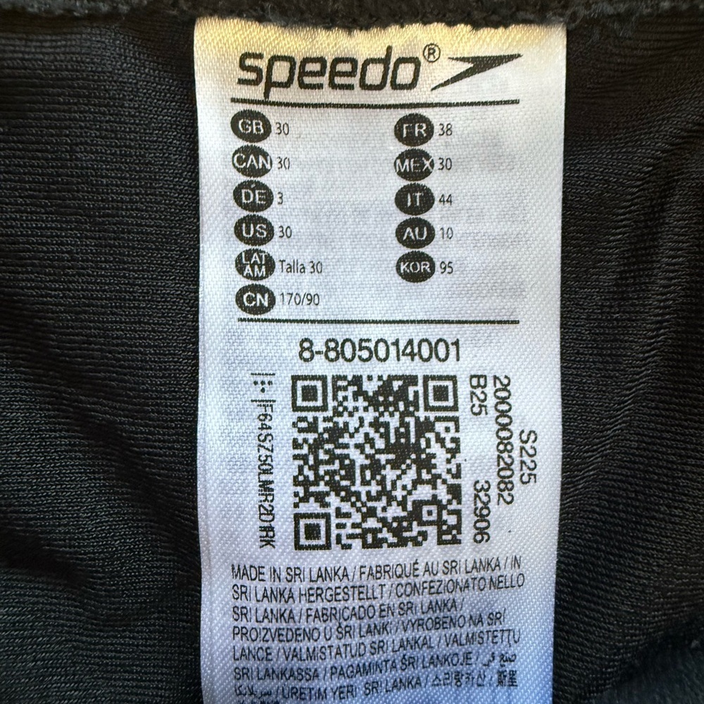 NWT Speedo Endurance Team Black Competitive Swim Jammers Size 30 M $55 MSRP - Picture 4 of 8